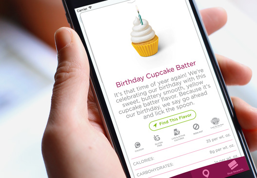 Yogurtland App Flavor Finder